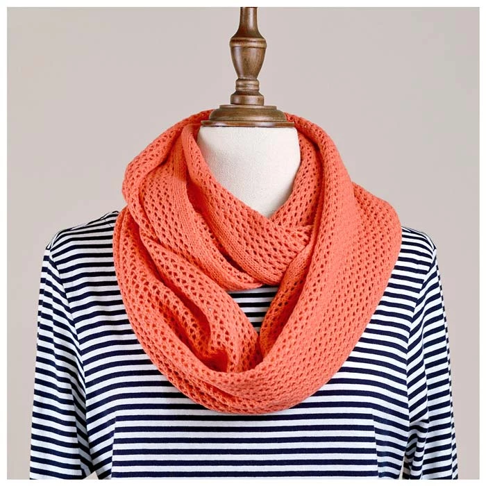 Hello Friday MVP Infinity Scarf - Coral