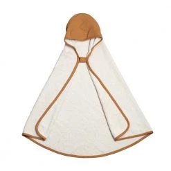 Fabelab Organic Baby Hooded Towel – Ochre Bear