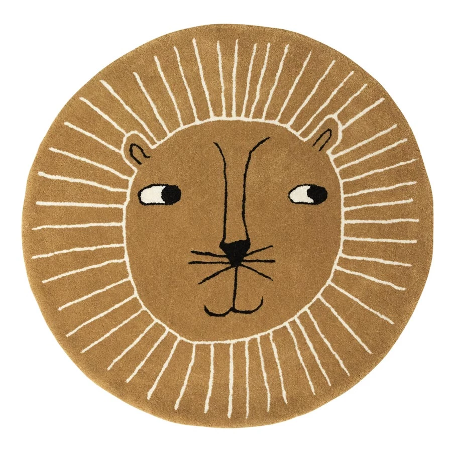 OYOY BABY & TODDLER GIFTS Caramel Lion Rug (95cm)