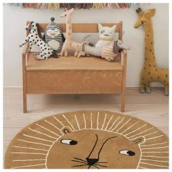 OYOY BABY & TODDLER GIFTS Caramel Lion Rug (95cm)