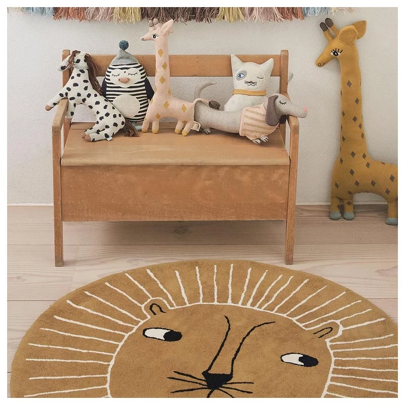 OYOY BABY & TODDLER GIFTS Caramel Lion Rug (95cm)