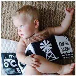 My Family Book Restocked Luxe Fold Out Soft Book - On The Farm