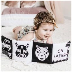 My Family Book Luxe Fold Out Soft Book - On Safari Restocked