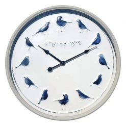 LaVida CLOCKS Blue Bird Rustic Metal Clock (47.5cm)