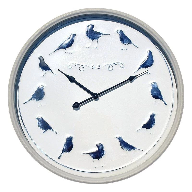 LaVida CLOCKS Blue Bird Rustic Metal Clock (47.5cm)