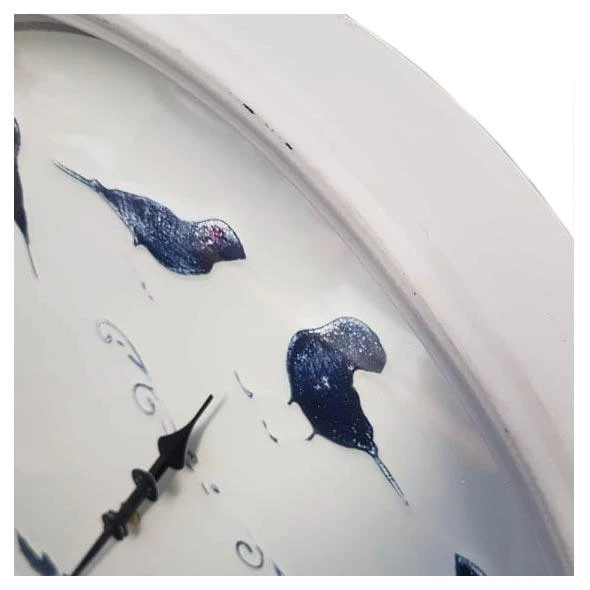 LaVida CLOCKS Blue Bird Rustic Metal Clock (47.5cm)