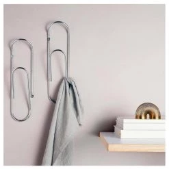 Bendo Metallics Luxe Clip Wall Hook - Chrome