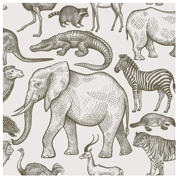 Cocoon Couture Restocked Kids Wild Ones Bean Bag & Liner - Charcoal