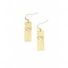 Tiger Tree Metallics Gold Botanical Earrings
