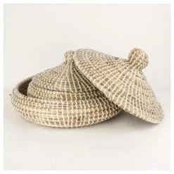 Rembrandt Fine Arts Lidded Seagrass Basket Set