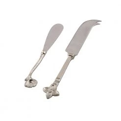 Vignette Home Country Style Fleur Cheese Knife & Spreader Set