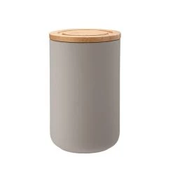 Ladelle Soft Stak Canister – Matte Stone 16.5cm Last Chance - Final Few