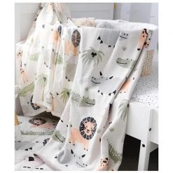 Di Lusso Living NEW ARRIVALS Jungle Safari Baby Blanket