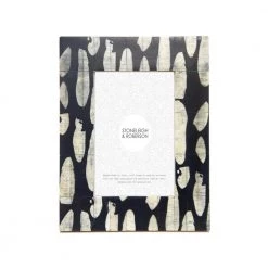 Stoneleigh & Roberson Black Spotted Bone Photo Frame – 4x6”