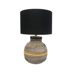 Stoneleigh & Roberson Tribal Resin Lamp (48.5cm) Lighting