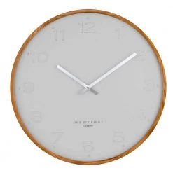 One Six Eight Freya Cool Grey Wall Clock (50cm) Coastal