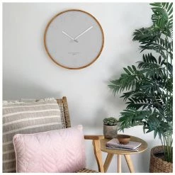 One Six Eight Freya Cool Grey Wall Clock (50cm) Coastal