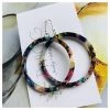 Twigg Valentines Day Multicoloured Hoop Earrings - Large