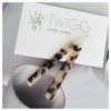 Twigg Light Tortoiseshell Rod Earrings