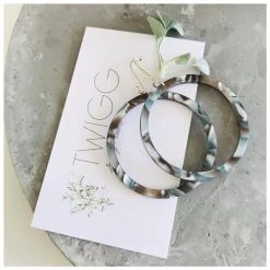 Twigg Fog Infinity Hoop Earrings Valentines Day