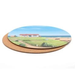 100% New Zealand Kiwiana Graham Young Coaster Set/4 – Bach On The Hill
