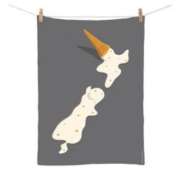 100% New Zealand Glenn Jones Tea Towel - Two Scoops