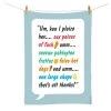 100% New Zealand Glenn Jones Tea Towel - Fush & Chups