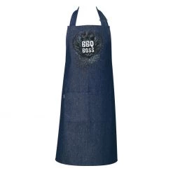 Ogilvies Design Mens Denim Apron - BBQ Boss