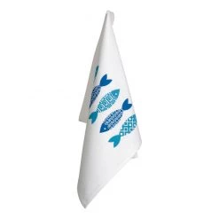 Ogilvies Design Organic Cotton Tea Towel – Azzure Fish