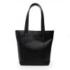 Stitch & Hide Leather Isabelle Tote Shoulder Bag - Black
