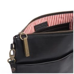 Stitch & Hide Leather Juliette Clutch Bag - Espresso Black