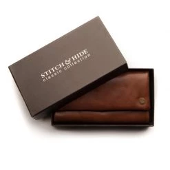 Stitch & Hide Women's Leather Paiget Wallet Classic Collection - Maple