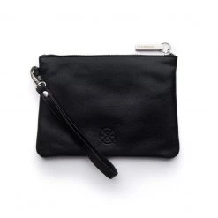 Stitch & Hide Leather Cassie Clutch - Black