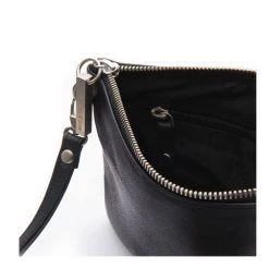 Stitch & Hide Leather Cassie Clutch - Black