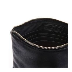 Stitch & Hide Leather Cassie Clutch - Black