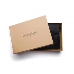 Stitch & Hide Leather Cassie Clutch - Black