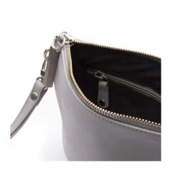 Stitch & Hide Valentines Day Leather Cassie Clutch - Misty Grey