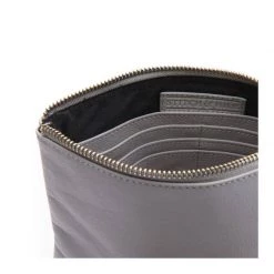 Stitch & Hide Valentines Day Leather Cassie Clutch - Misty Grey