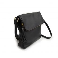 Stitch & Hide Leather Alexa Satchel Bag - Black