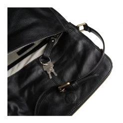 Stitch & Hide Leather Alexa Satchel Bag - Black