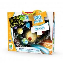 The Learning Journey Puzzle Doubles Glow In The Dark Puzzle – Space (100pc)