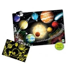 The Learning Journey Puzzle Doubles Glow In The Dark Puzzle – Space (100pc)
