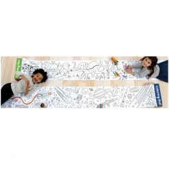 Mudpuppy Colouring Roll - Animals Of The World (3 Meters)
