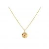 Lindi Kingi Deluxe Hammered Disc Necklace - Gold Metallics