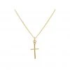 Lindi Kingi Deluxe Exalted Cross Necklace - Gold Valentines Day