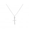 Lindi Kingi Deluxe Exalted Cross Necklace - Silver