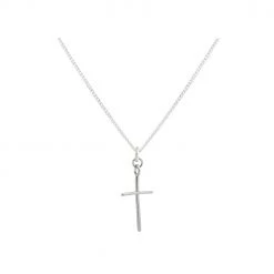 Lindi Kingi Deluxe Exalted Cross Necklace - Silver