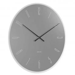 Karlsson Mirror Numbers Wall Clock - Grey (40cm)