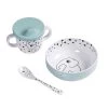 Done By Deer Happy Dots First Meal Set (3pc) - Blue BABY & TODDLER GIFTS