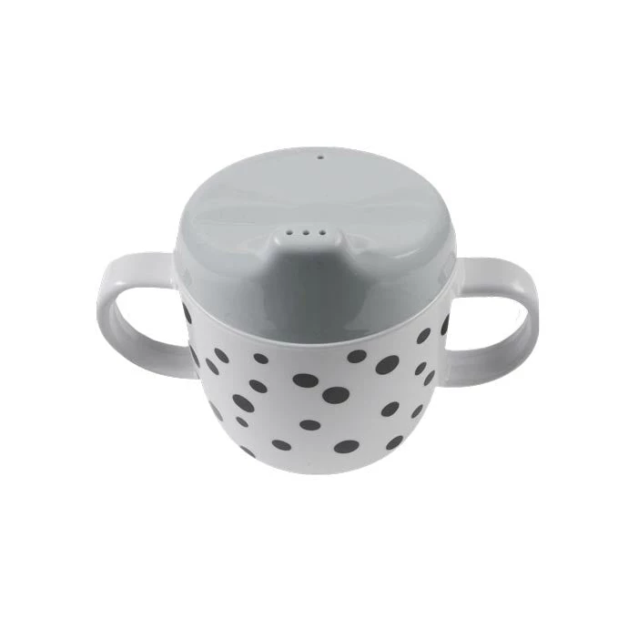 Done By Deer Happy Dots Spout Cup - Grey